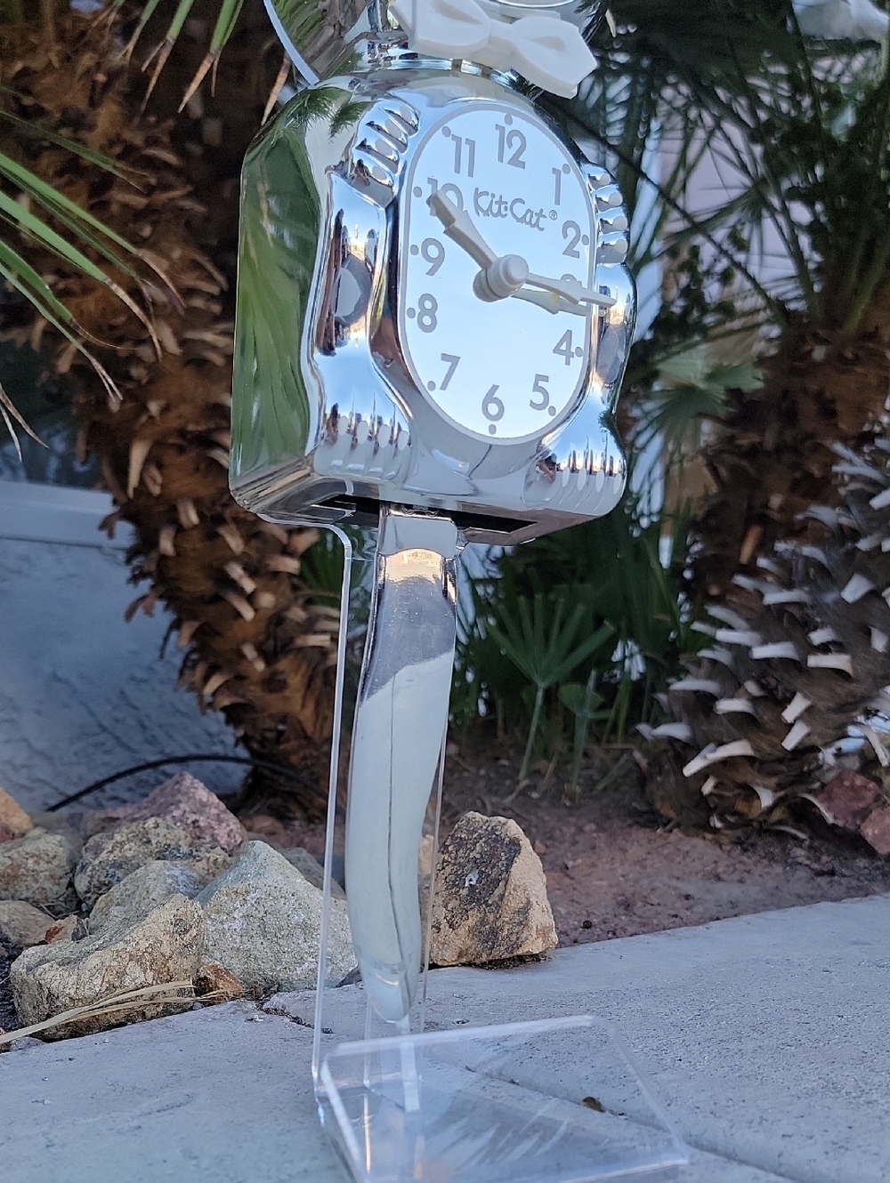 Millennium Kit-Cat Klock Rarest Kit Cat clock Chrome - Picture 4 of 13